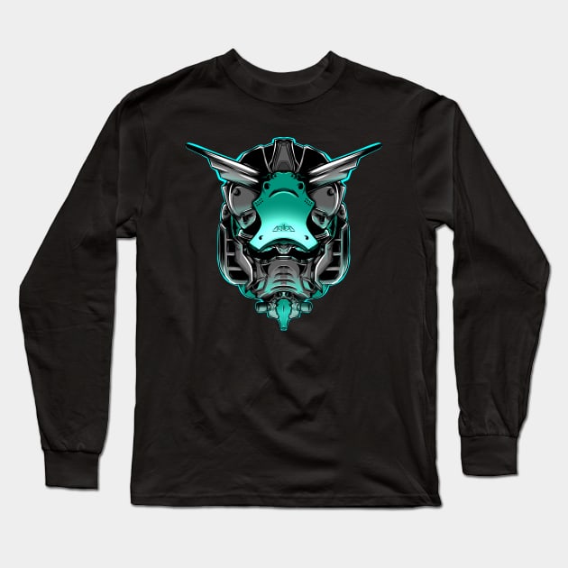 Dark Prototype Mecha Long Sleeve T-Shirt by Robarts
